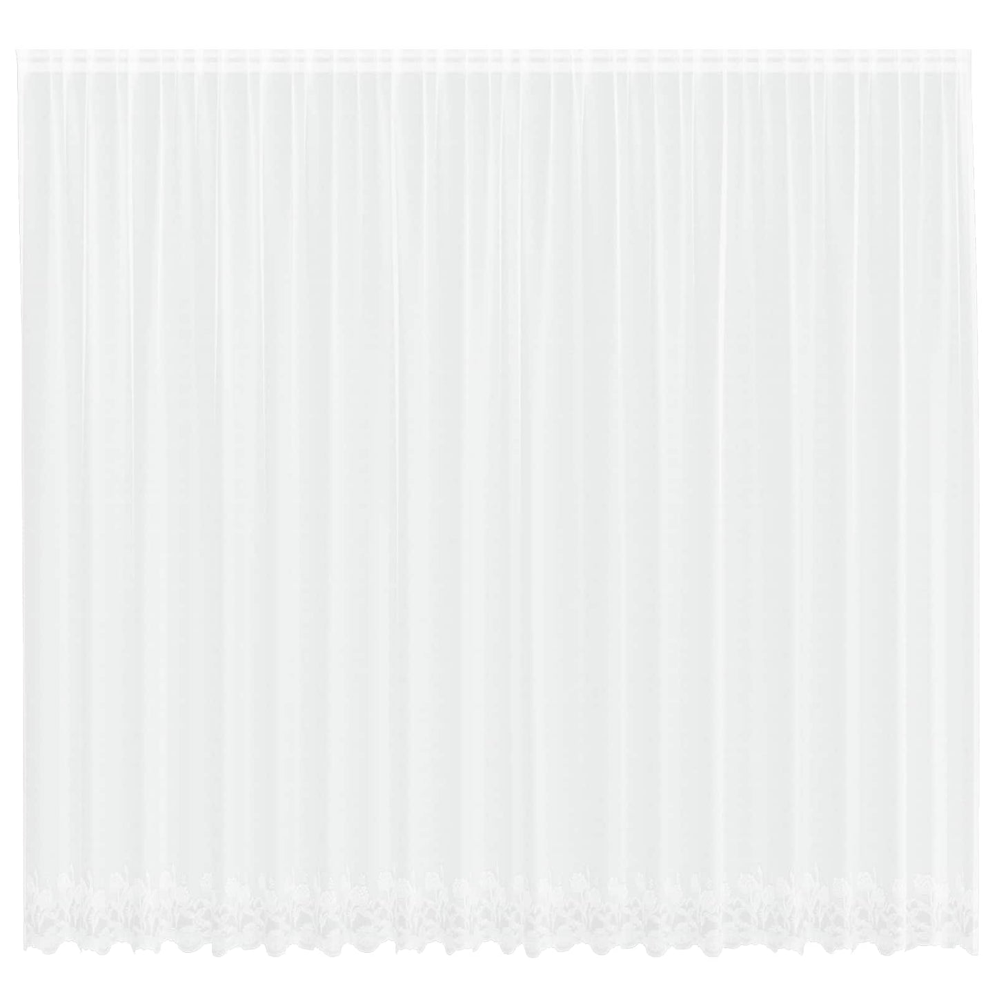 vidaXL Κουρτίνες με κουρτίνες Λευκό 500x100cm Πολυεστέρας