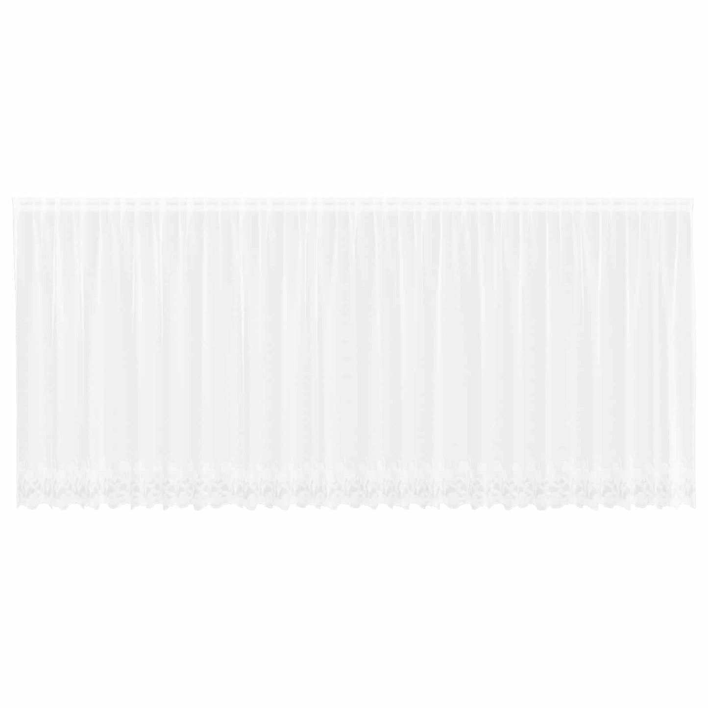 vidaXL Κουρτίνα Δαντέλας Λευκό 160 x 600 cm Πολυεστέρας