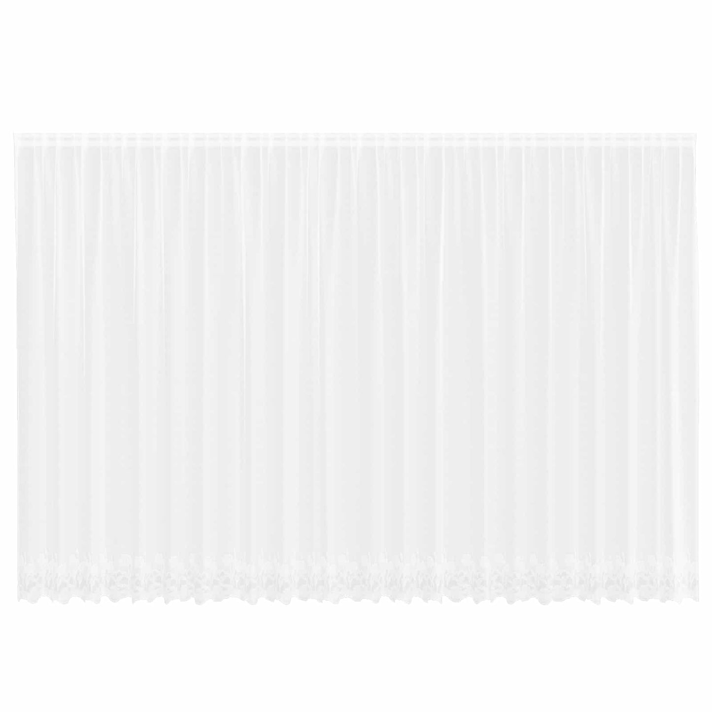 vidaXL Κουρτίνες με κουρτίνες Λευκό 500x100cm Πολυεστέρας