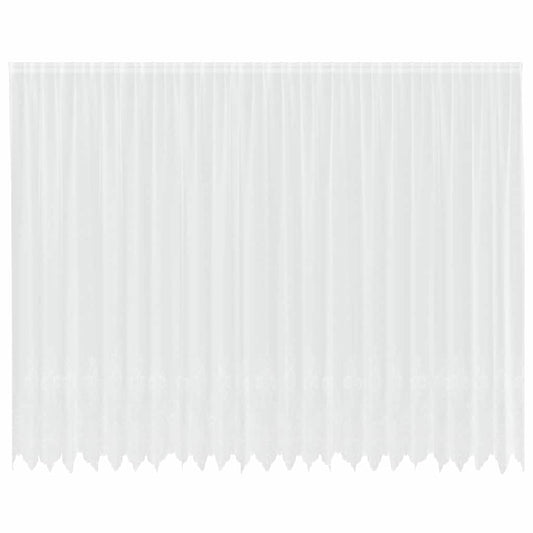 vidaXL Κουρτίνα Δαντέλας με κουρτίνες Λευκό 600x280cm Πολυεστέρας