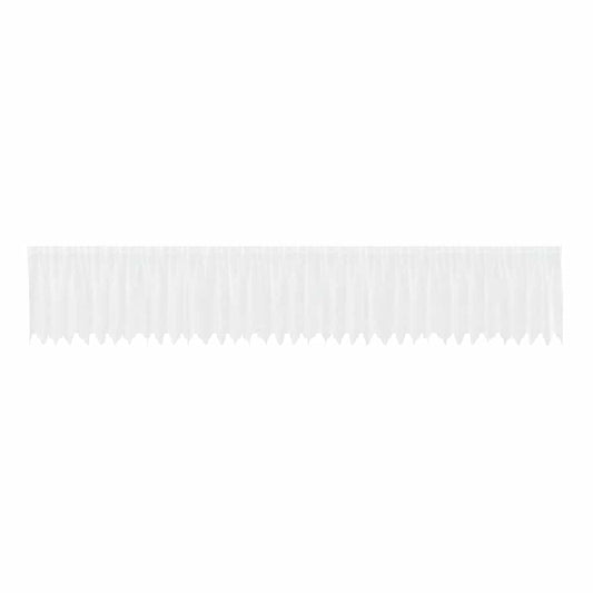 vidaXL Κουρτίνες με κουρτίνες Λευκό 500x100cm Πολυεστέρας