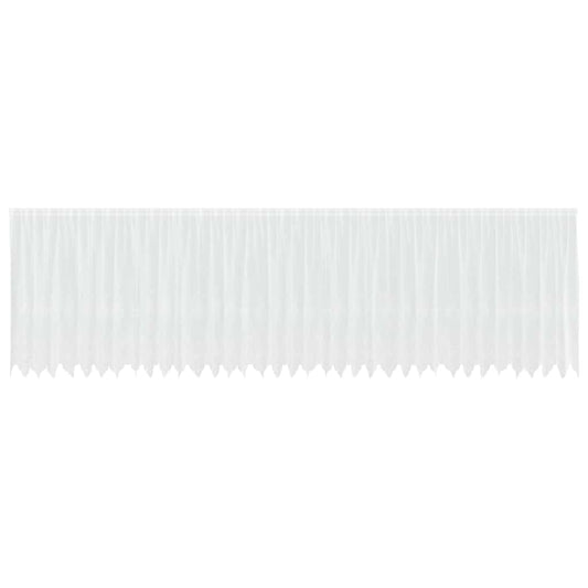 vidaXL Κουρτίνες με κουρτίνες Λευκό 500x100cm Πολυεστέρας