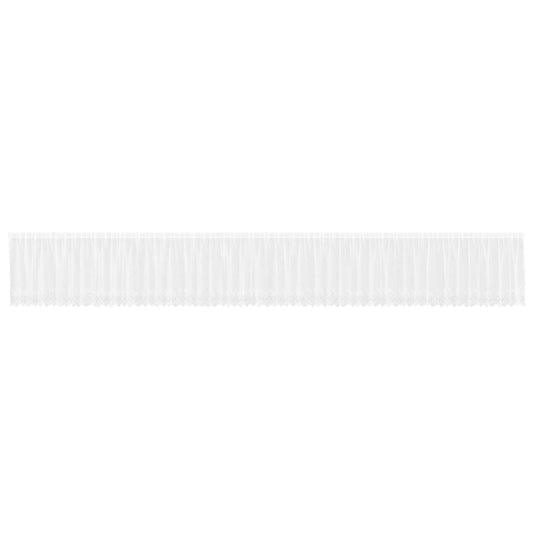 vidaXL Κουρτίνα Δαντέλας με κουρτίνες Λευκό 80 x 1200 εκ Πολυεστέρας