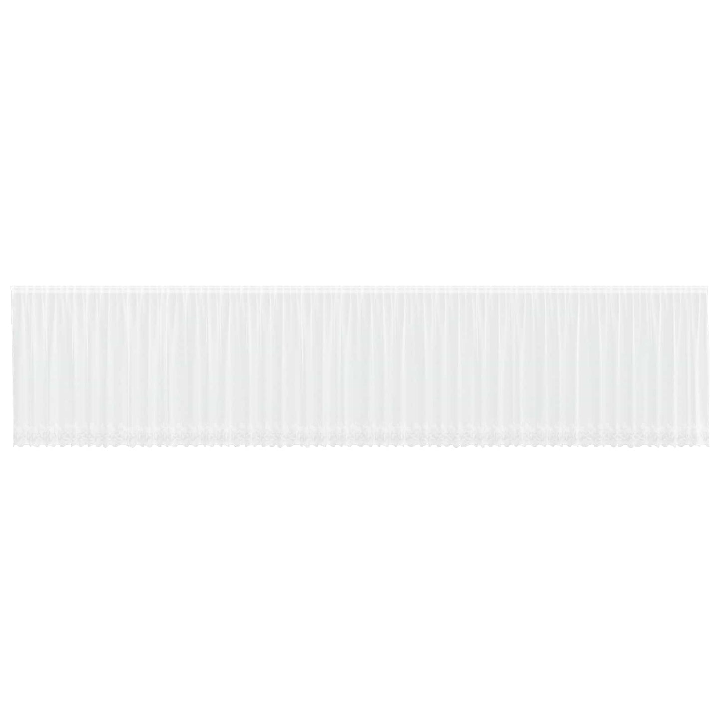 vidaXL Κουρτίνα Δαντέλας με κουρτίνες Λευκό 1200 x 140 cm Πολυεστέρας