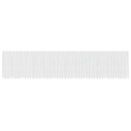 vidaXL Κουρτίνες με κουρτίνες Λευκό 500x100cm Πολυεστέρας