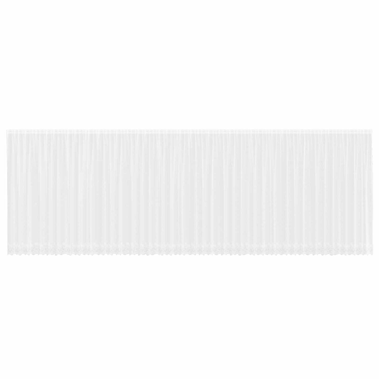 vidaXL Κουρτίνα Δαντέλας με κουρτίνες Λευκό 1200x220cm Πολυεστέρας