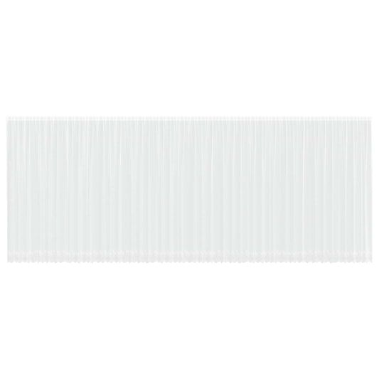 vidaXL Κουρτίνα Δαντέλας με κουρτίνες Λευκό 260 x 1200 εκ Πολυεστέρας