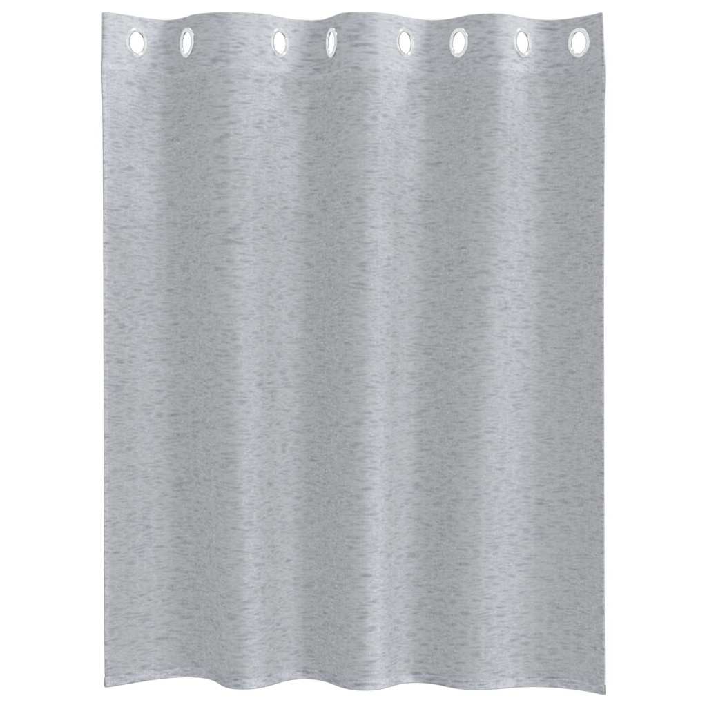 vidaXL Κουρτίνα βυσσινί 2 τμχ. Σκούρο Γκρι 140 x 140 cm Πολυεστέρας