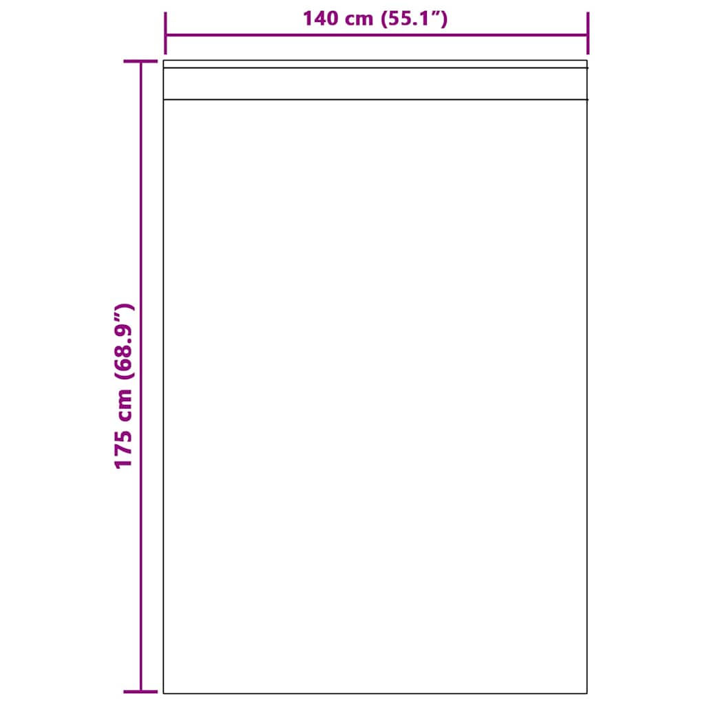 vidaXL Κουρτίνα βυσσινί 2 pcs Ανοιχτό γκρι 175 x 140 εκ. Πολυεστέρας