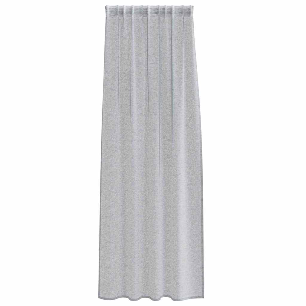 vidaXL Κουρτίνα βυσσινί 2 pcs Σκούρο Γκρι 245 x 140 εκ. Πολυεστέρας