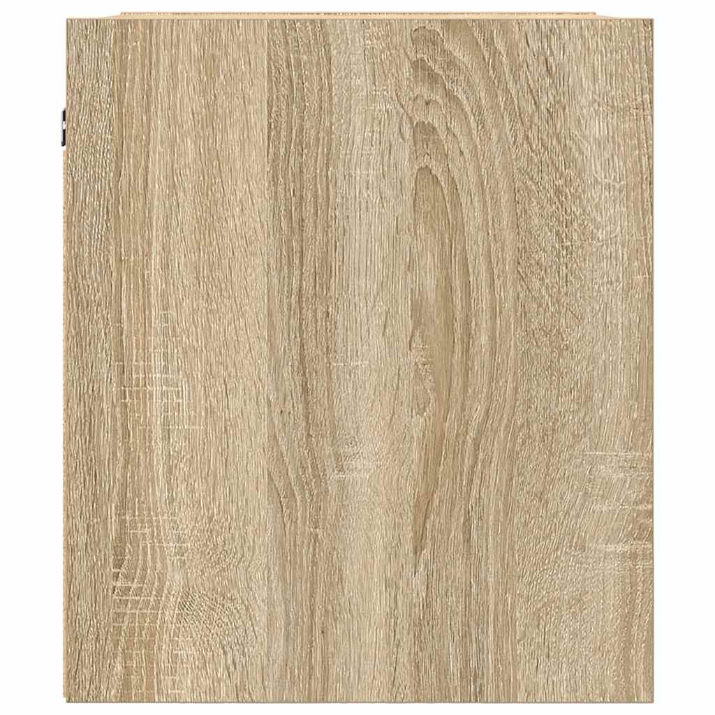 vidaXL Κομοδίνα Επιτοίχια 2 τεμ. Sonoma Δρυς 38x34x40 εκ.