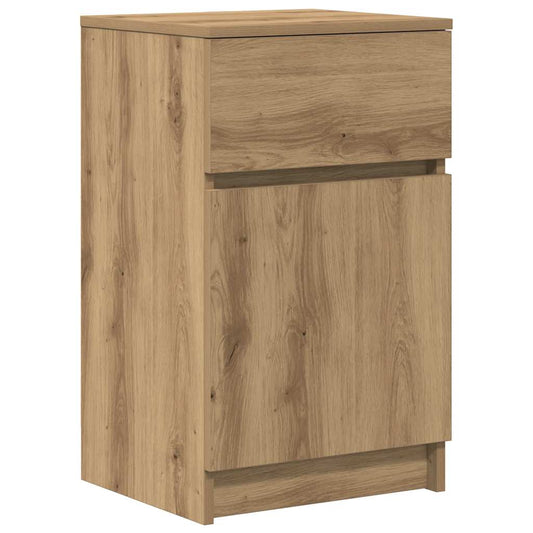 vidaXL Κομοδίνο Αρτισιανή Δρυς 39x35x65 εκ. από Επεξεργασμένο Ξύλο