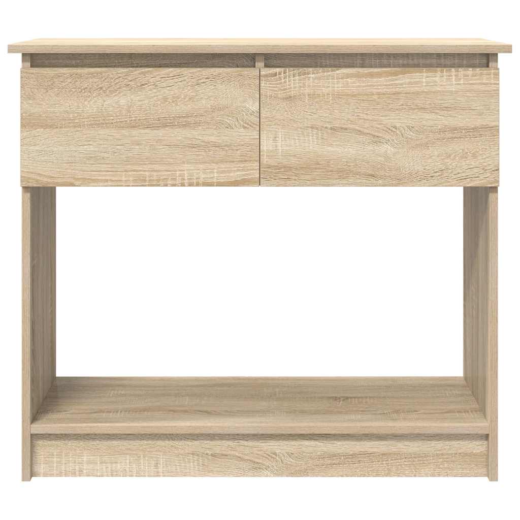 vidaXL Τραπέζι κονσόλας με συρτάρια Sonoma Δρυς 85,5x38,5x74,5 cm