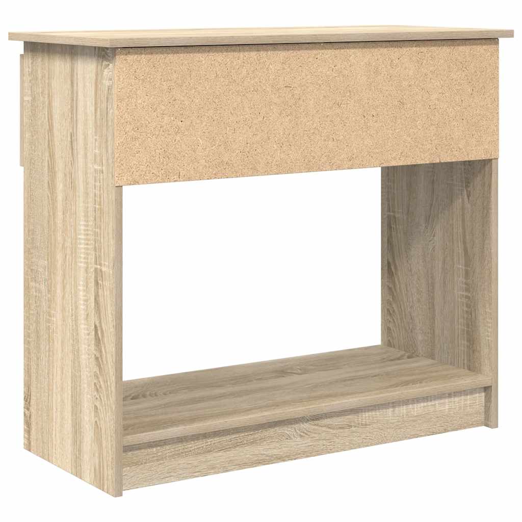 vidaXL Τραπέζι κονσόλας με συρτάρια Sonoma Δρυς 85,5x38,5x74,5 cm