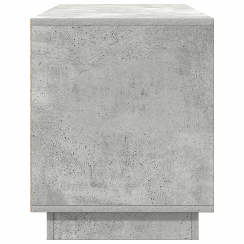 vidaXL Έπιπλο Τηλεόρασης με LED Γκρι Σκυροδέματος 100x41x50 εκ.