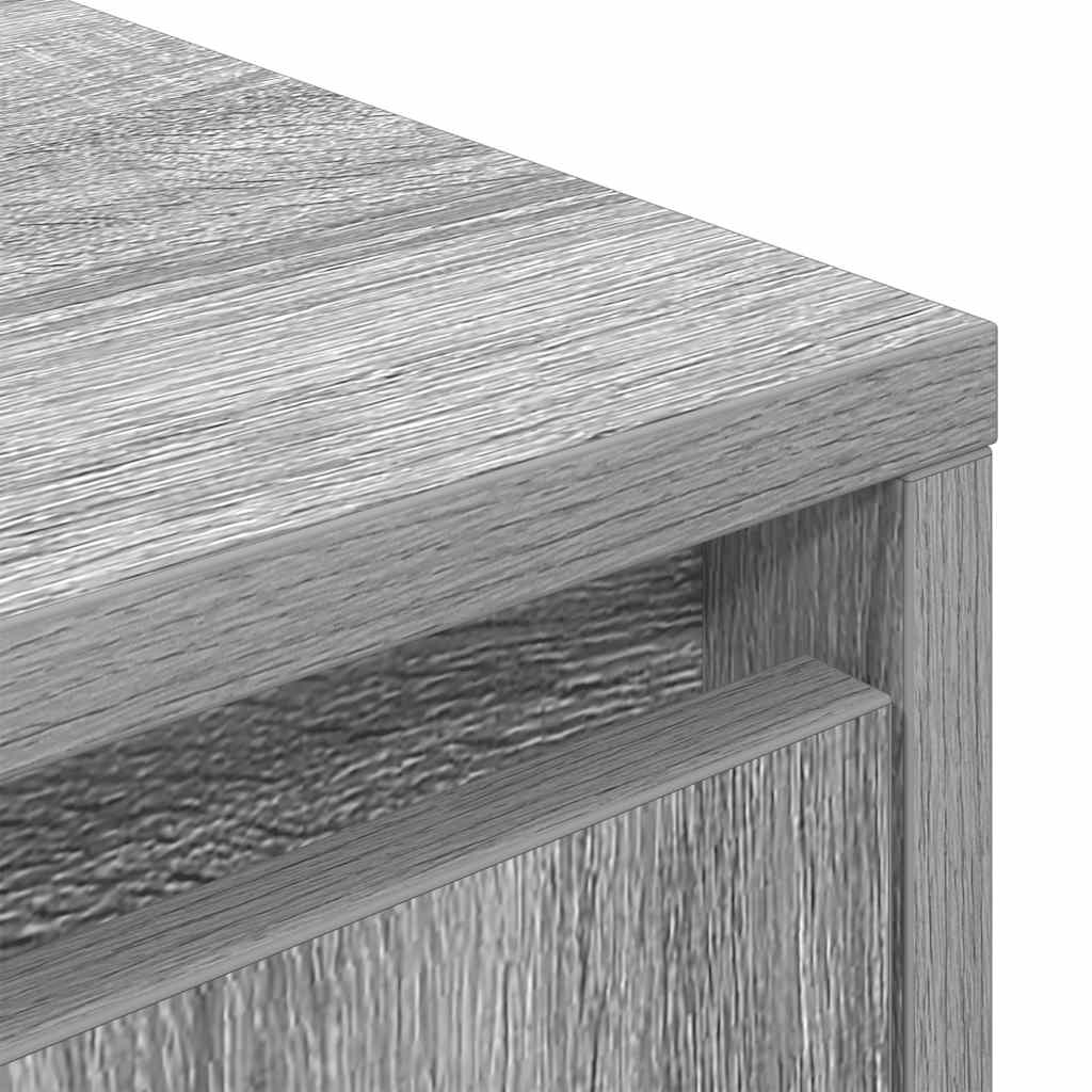 vidaXL Έπιπλο Τηλεόρασης με LED Γκρι Sonoma 100x41x50 εκ.