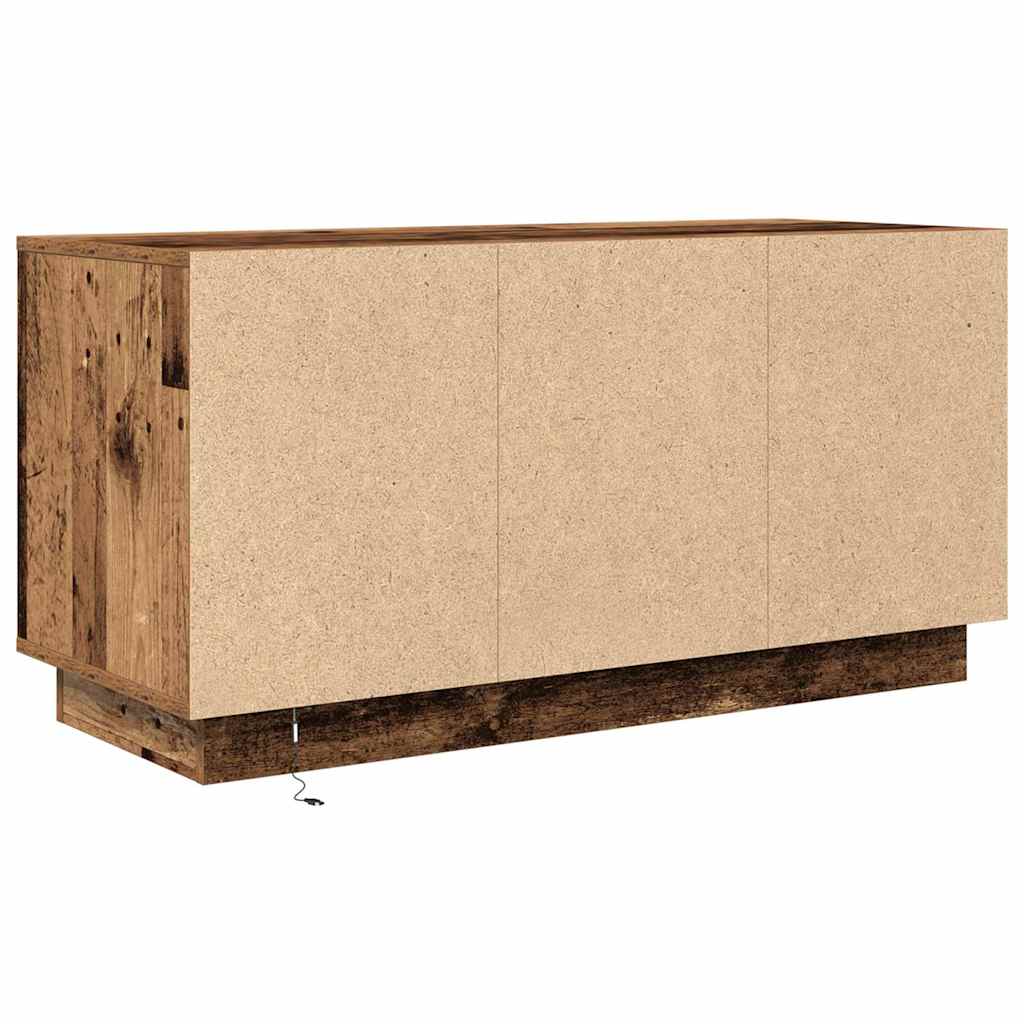 vidaXL Ντουλάπι τηλεόρασης με φώτα LED Παλιό ξύλο 100x41x50 εκ.