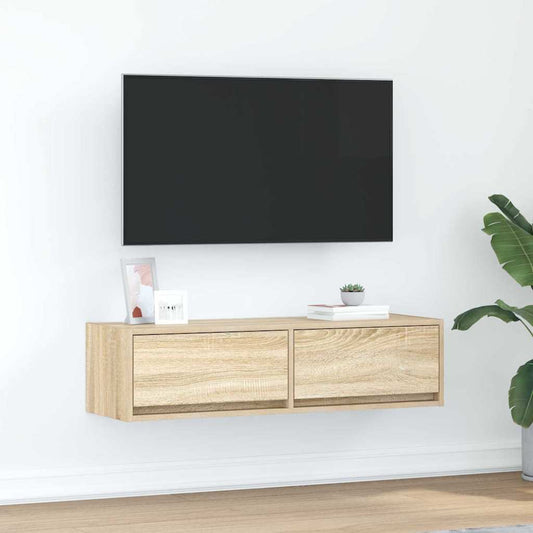 vidaXL Ντουλάπι TV Sonoma Δρυς 100 x 31 x 25.5 εκ. Επεξεργασμένο ξύλο