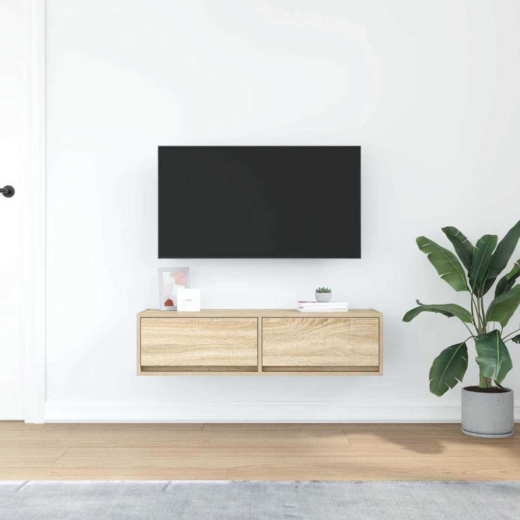 vidaXL Ντουλάπι TV Sonoma Δρυς 100 x 31 x 25.5 εκ. Επεξεργασμένο ξύλο