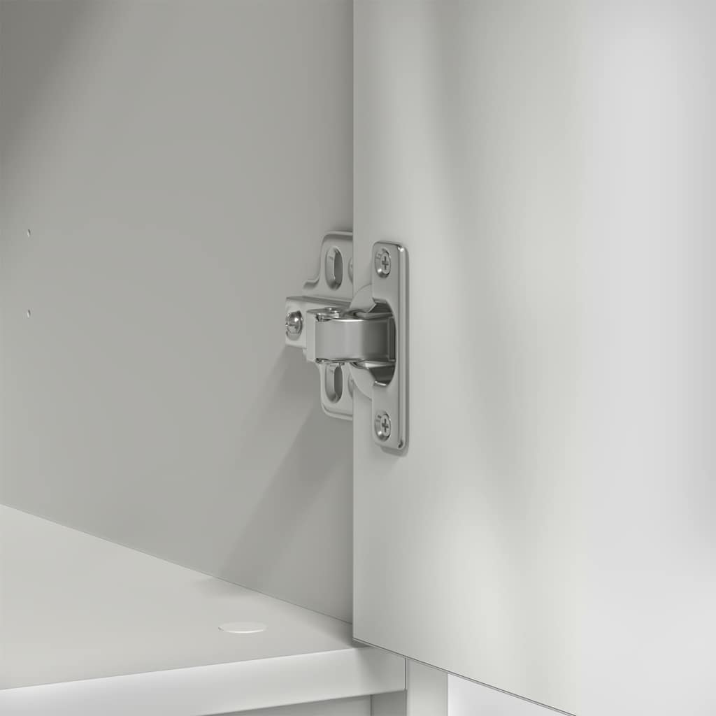 vidaXL Συρταριέρα με Συρτάρια Λευκή 80x34x76 εκ. από Επεξ. Ξύλο