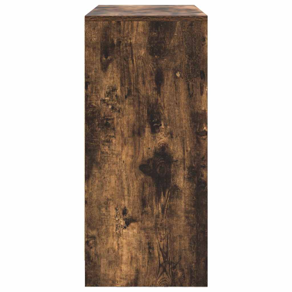 vidaXL Συρταριέρα με Συρτάρια Καπνιστή Δρυς 80x34x76 εκ. Επεξ. Ξύλο