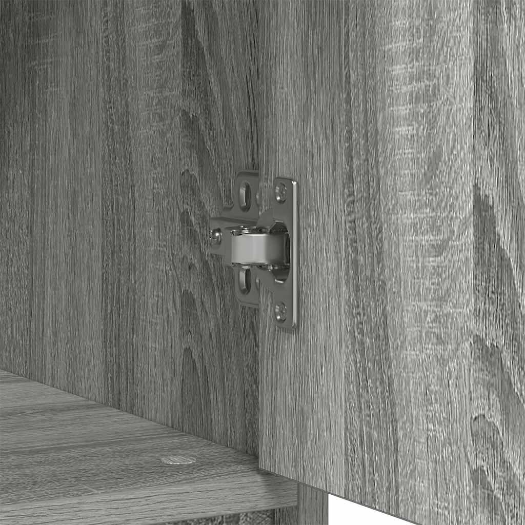 vidaXL Συρταριέρα με Συρτάρια Γκρι Sonoma 80x34x76 εκ. από Επεξ. Ξύλο