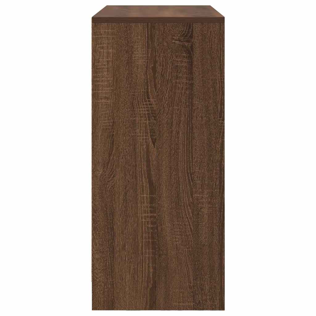 vidaXL Συρταριέρα με Συρτάρια καφέ δρυς 80x34x76 εκ. Επεξ. Ξύλο