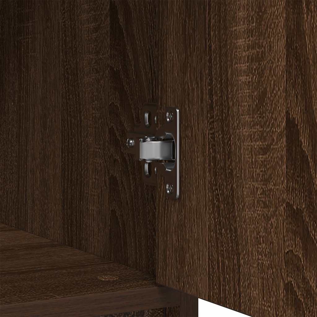 vidaXL Συρταριέρα με Συρτάρια καφέ δρυς 80x34x76 εκ. Επεξ. Ξύλο