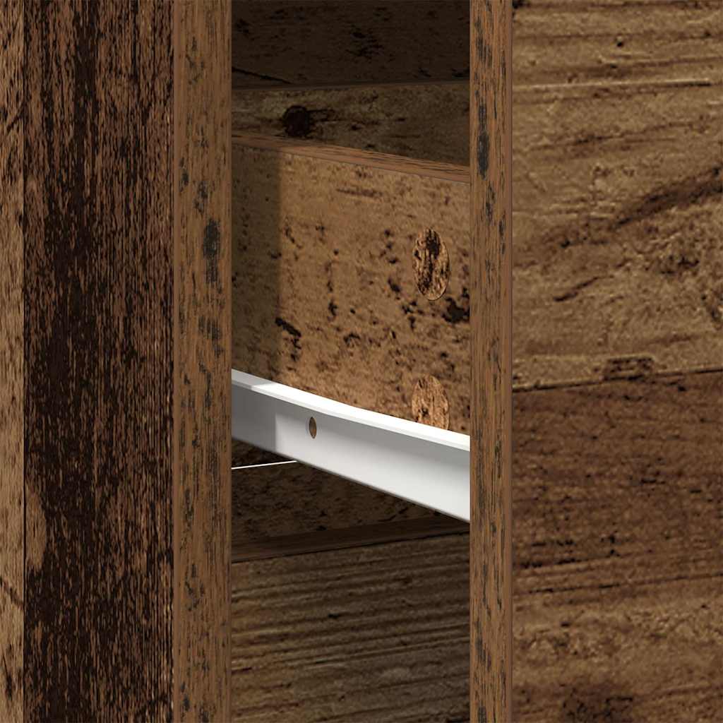 vidaXL Συρταριέρα με Συρτάρια Παλαιό ξύλο 80x34x76 εκ. από Επεξ. Ξύλο