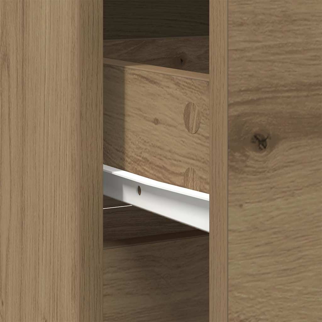 vidaXL Συρταριέρα με Συρτάρια Τεχνίτης Δρυς 80x34x76 εκ. Επεξ. Ξύλο