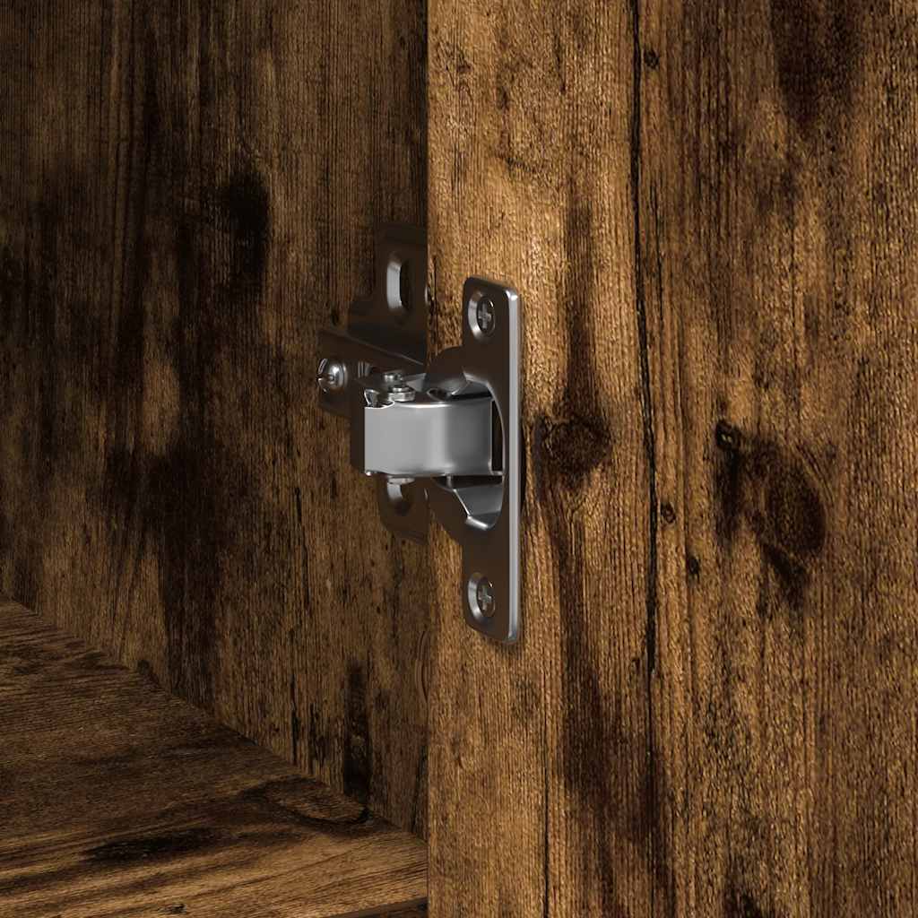 vidaXL Συρταριέρα με Συρτάρια Καπνιστή Δρυς 101x35x76 εκ. Επεξ. Ξύλο