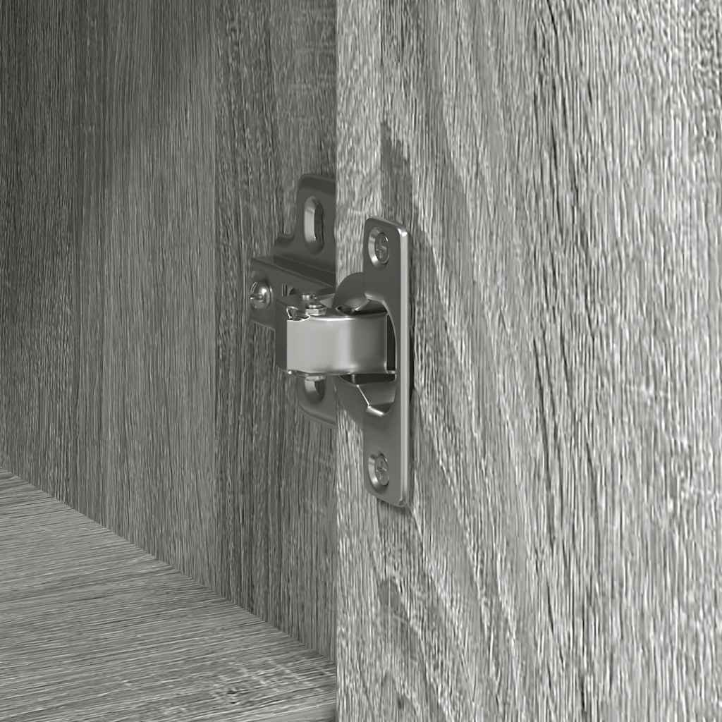 vidaXL Συρταριέρα με Συρτάρια Γκρι Sonoma 101x35x76 εκ. από Επεξ. Ξύλο