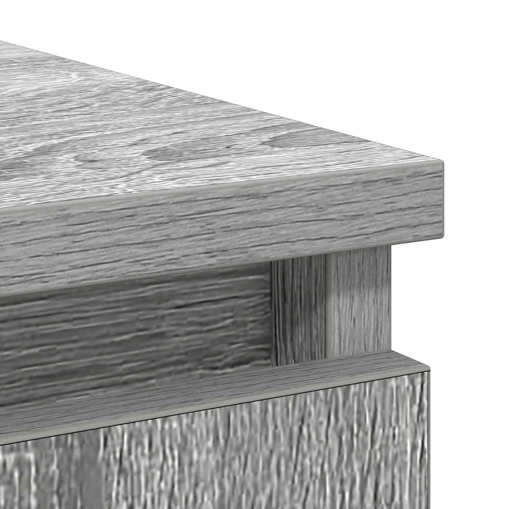 vidaXL Συρταριέρα με Συρτάρια Γκρι Sonoma 71x35x65 εκ. από Επεξ. Ξύλο