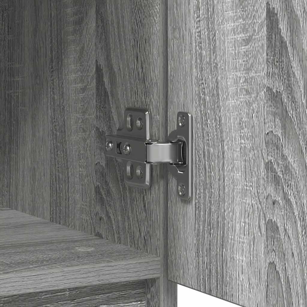 vidaXL Συρταριέρα με Συρτάρια Γκρι Sonoma 71x35x65 εκ. από Επεξ. Ξύλο