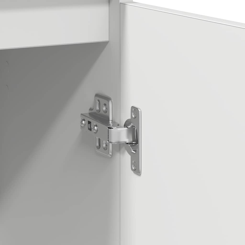 vidaXL Συρταριέρα με Συρτάρια Λευκή 71x35x65 εκ. από Επεξ. Ξύλο