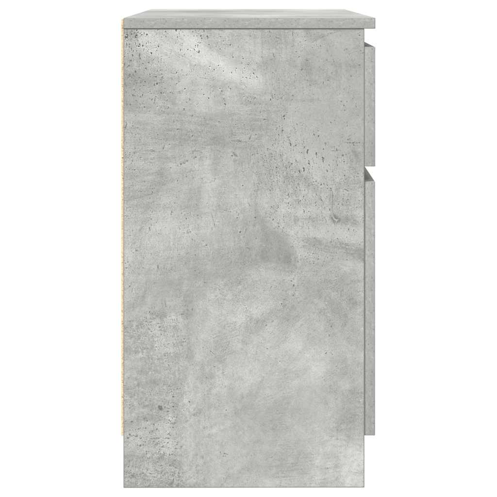 vidaXL Συρταριέρα με Συρτάρια Γκρι Σκυρ. 71x35x65 εκ. από Επεξ. Ξύλο