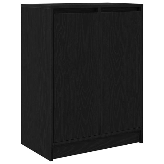 vidaXL Sideboard Μαύρη βελανιδιά 57x34x76 cm Κατασκευασμένο ξύλο