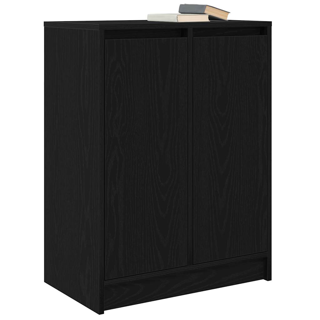 vidaXL Sideboard Μαύρη βελανιδιά 57x34x76 cm Κατασκευασμένο ξύλο