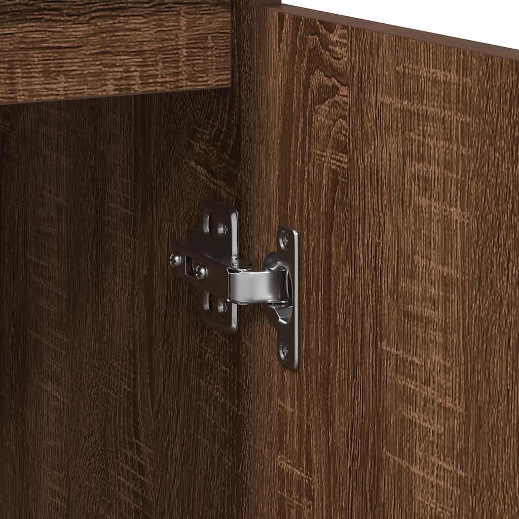 vidaXL Συρταριέρα καφέ δρυς 57x34x76 εκ. Κατασκευασμένο ξύλο