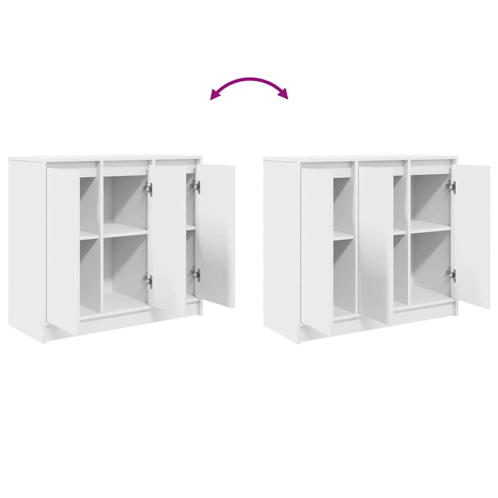 vidaXL Μπουφές Λευκός 85x34x76 εκ. από Επεξεργασμένο Ξύλο