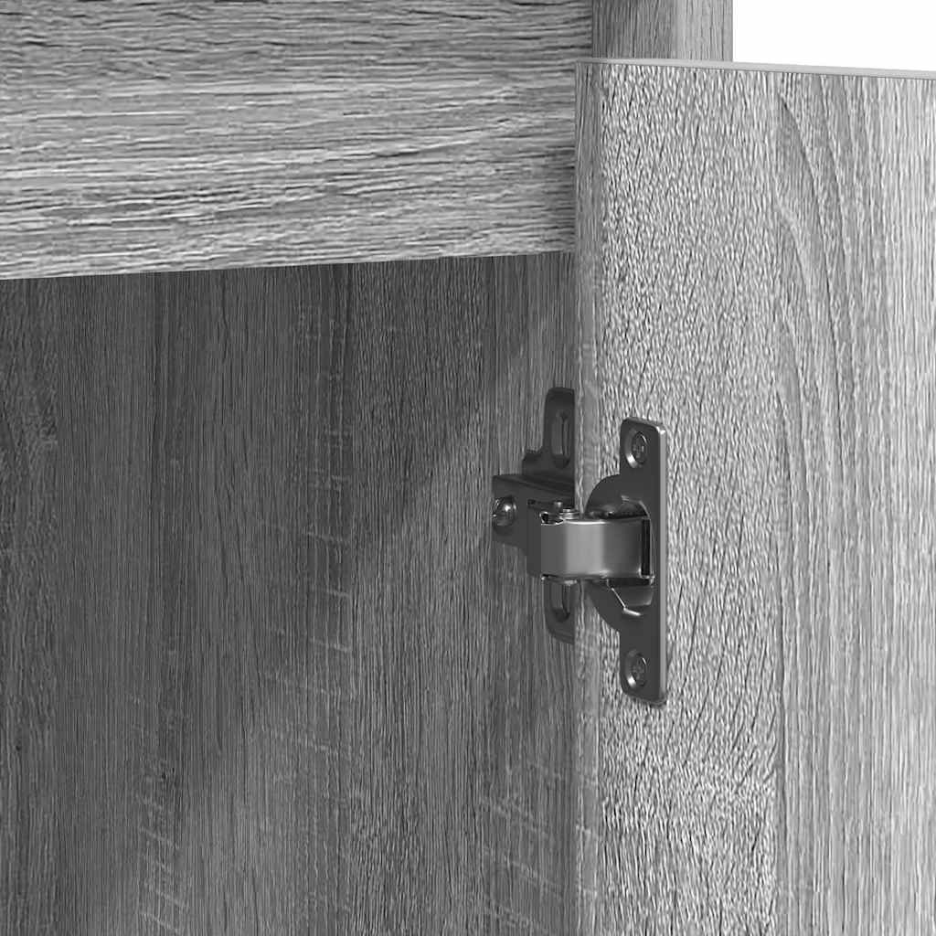 vidaXL Συρταριέρα Γκρι Sonoma 85x34x76 εκ. Ξύλινο μηχανουργικό ξύλο