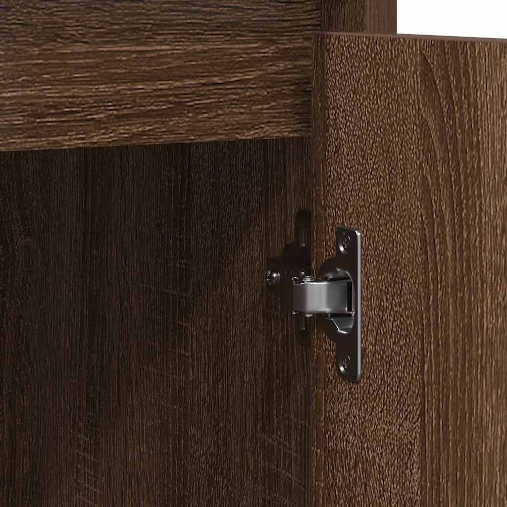 vidaXL Ντουλάπι Καφέ Δρυς 85x34x76 εκ. από Επεξεργασμένο Ξύλο