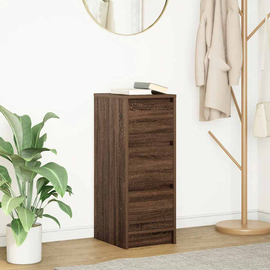 vidaXL Ντουλάπι Καφέ Δρυς 29,5x34x76 εκ. Επεξεργασμένο Ξύλο