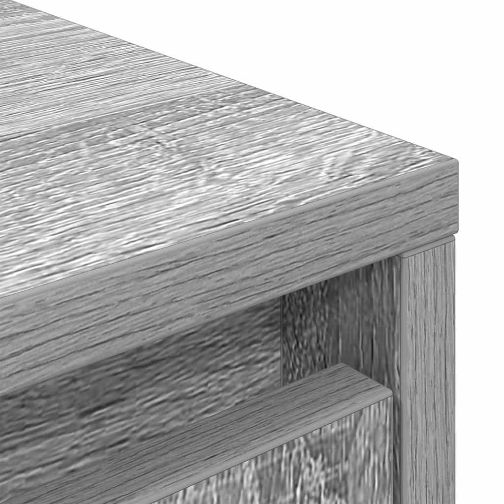 vidaXL Ντουλάπι με συρτάρι 55,5x34x119,5 εκ. Ξύλινο μηχανουργικό ξύλο