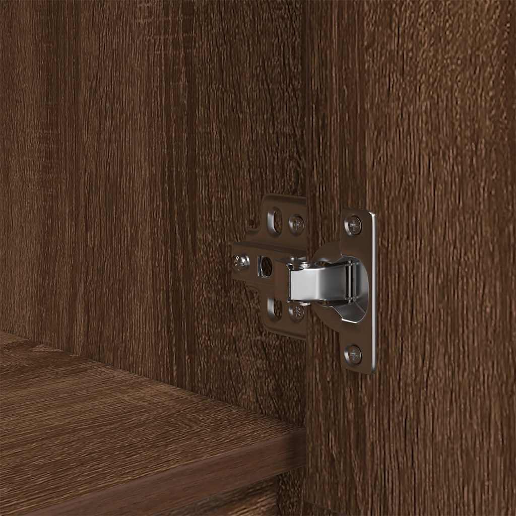 vidaXL Ντουλάπι με συρτάρι 55,5x34x119,5 εκ. Ξύλινο μηχανουργικό ξύλο