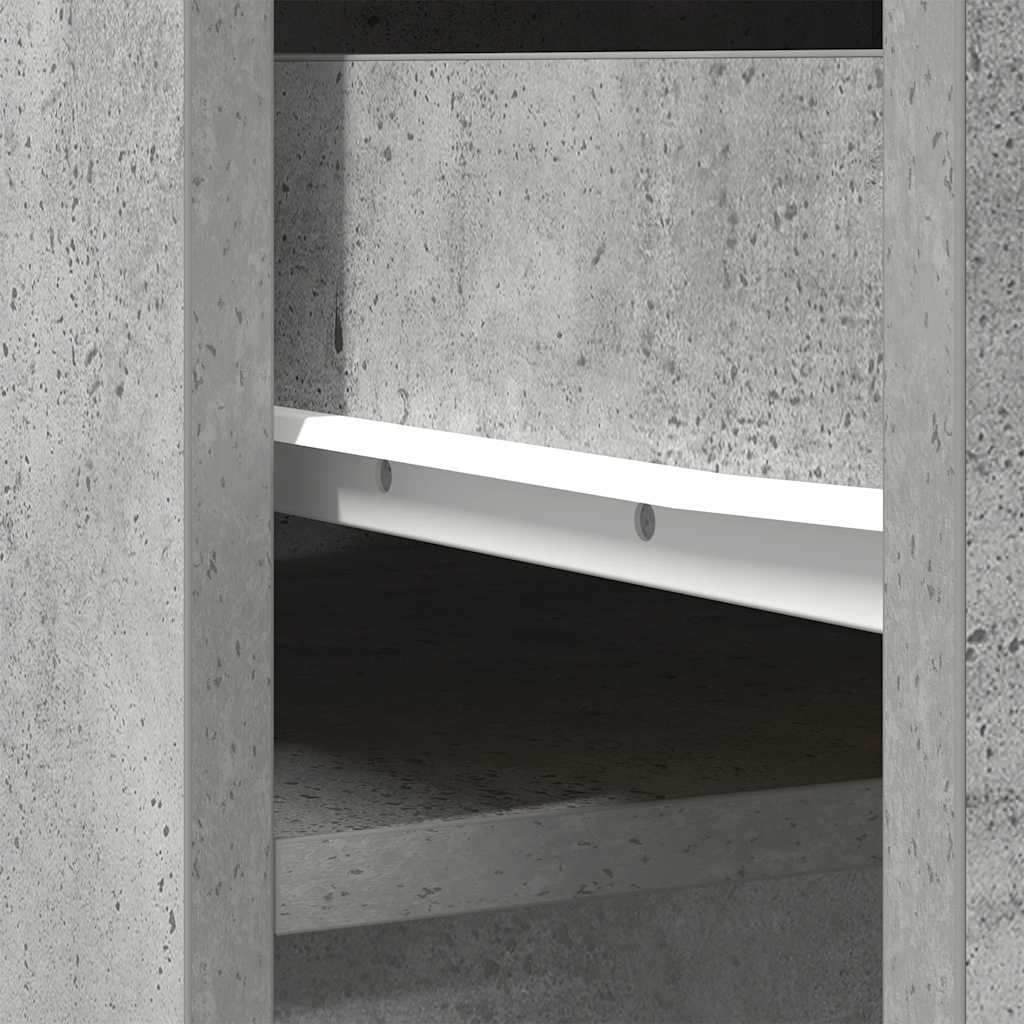 vidaXL Ντουλάπι Γκρι Σκυροδέματος 37,5x35x180 εκ. Επεξεργασμένο Ξύλο