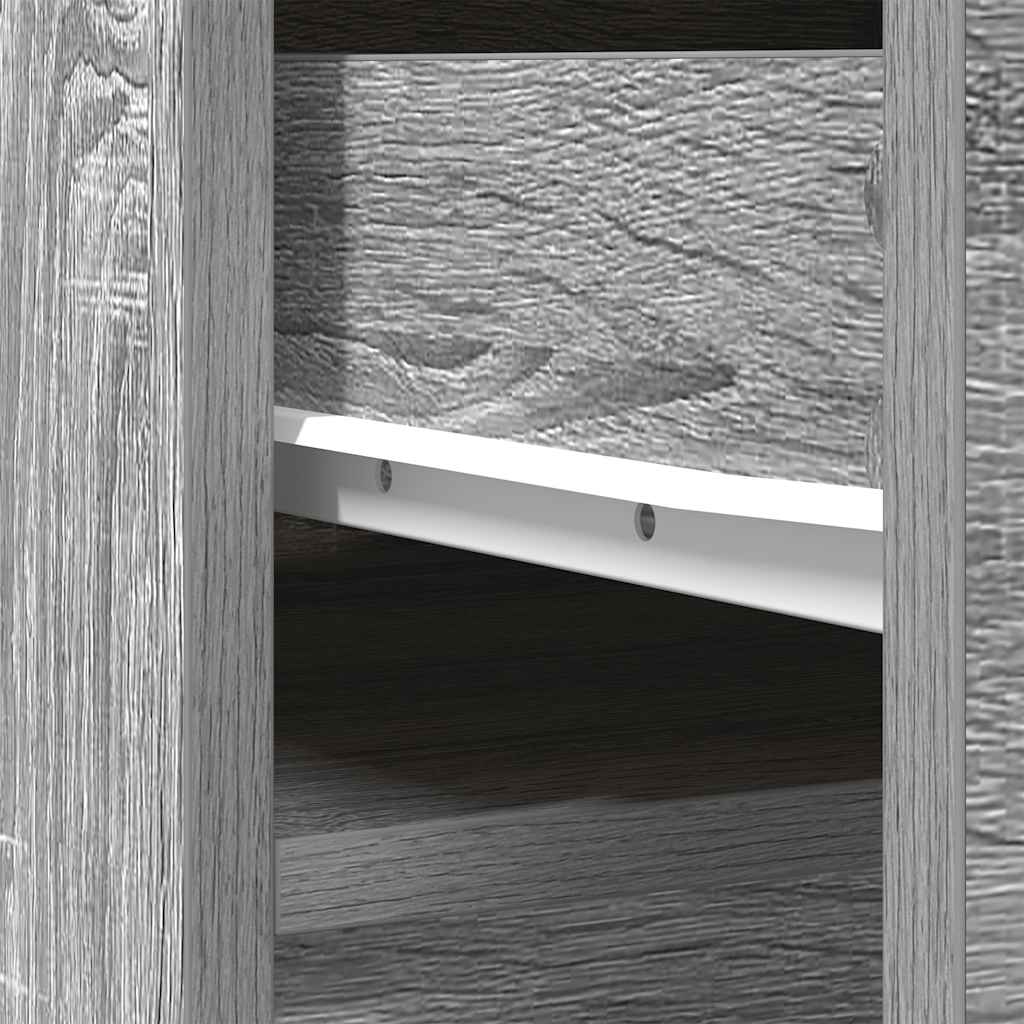 vidaXL Ντουλάπι Γκρι Sonoma 37,5x35x180 εκ. Επεξεργασμένο Ξύλο