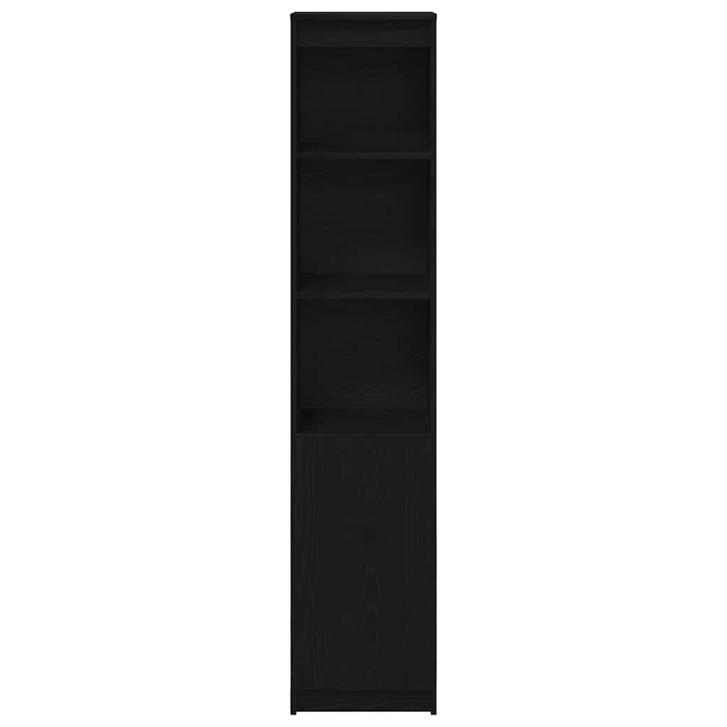 vidaXL Ντουλάπι Μαύρη δρυς 37,5x35x180 εκ. από Επεξεργασμένο Ξύλο