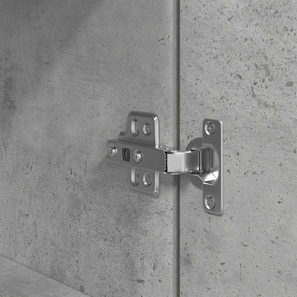 vidaXL Ντουλάπι Γκρι Σκυροδέματος 37,5x35x180 εκ. Επεξεργασμένο Ξύλο