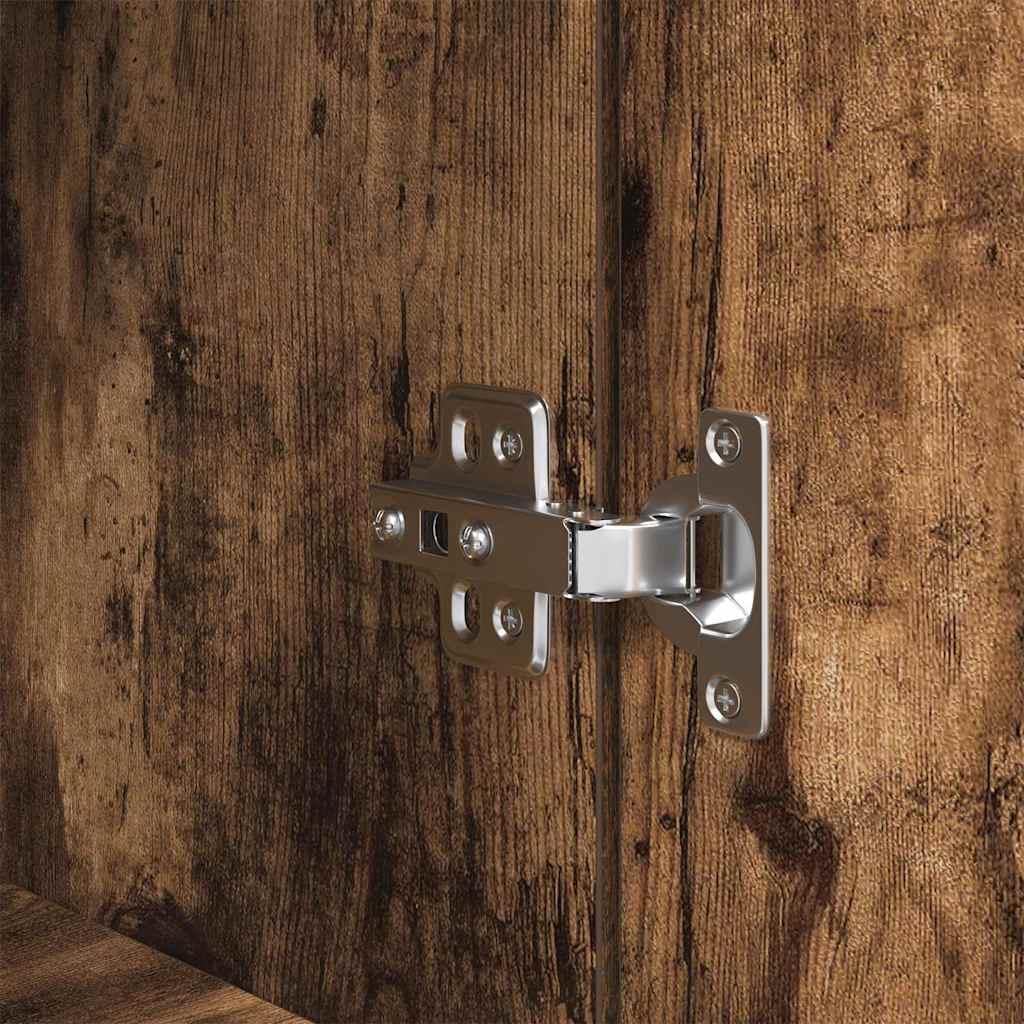 vidaXL Ντουλάπα Καπνιστή δρυς 37,5x35x180 εκ. Επεξεργασμένο Ξύλο